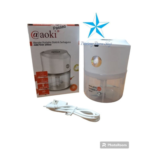 Pekanbaru Blender Portable Elektrik Serbaguna Aoki 250Ml / Blender Mini Aoki Abe 7018 / Blender Chopper
