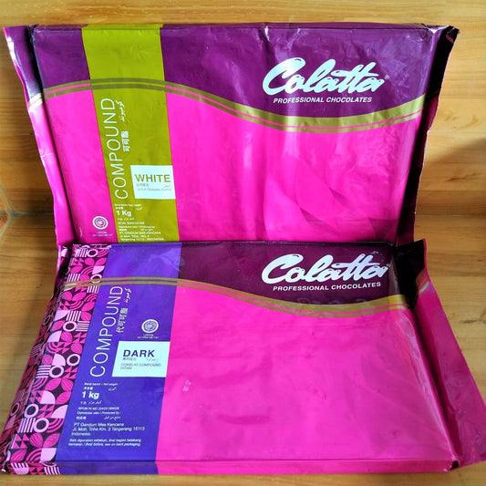 Pekanbaru Colatta Dark / White / Milk Compound Chocolate / Coklat Masak Hitam / Putih / Susu 1 Kg