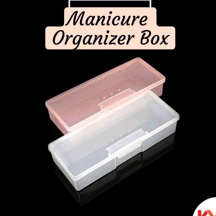 Pekanbaru Nail Tool Box Manicure Organizer Box Kotak Wadah Alat Nail Art Kotak Storage