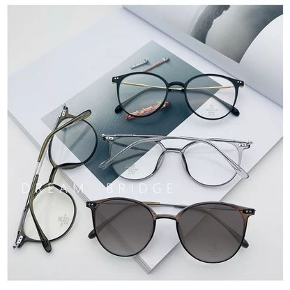 Pekanbaru Kacamata Photochromic Anti Radiasi Bentuk Bulat Bahan Metal Gaya