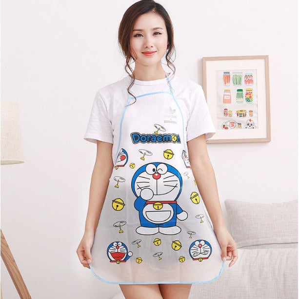 HR-Celemek Apron Masak Dapur Anti Tahan Air Waterproof Jumbo Transparan Import