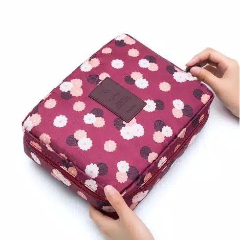 HR-Tas Kosmetik Multifungsi Kosmetik Pouch Tas Make Up Monopoly Makeup Multi Pouch Travel Import Murah Viral Souvenir Pesta Hadiah Kondangan