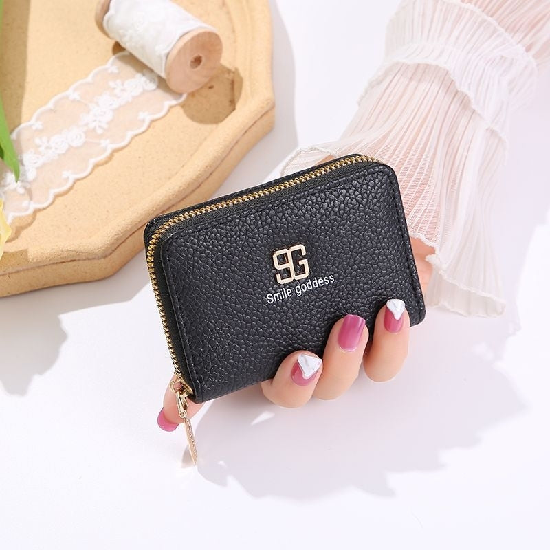 Dompet Kartu Polos Wanita Kecil Import Dompet Kulit Korea Mini