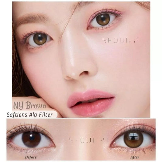 Pekanbaru Glowy By Urban/Topgel/Elcoco 14.5 Mm Normal Minus /Softlens Natural