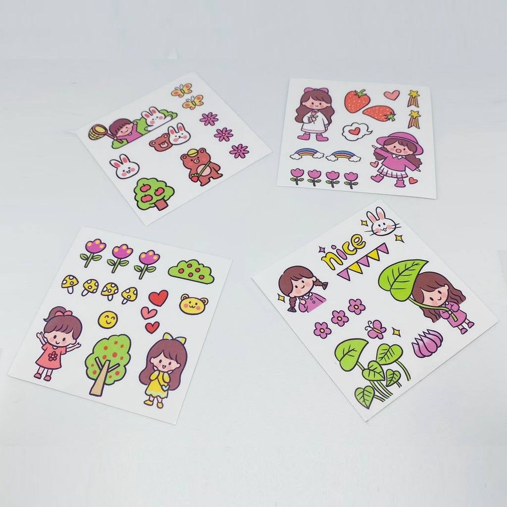 HR-Botol Pouch Plastik Travel Refill Tempat Sabun Cair Lotion Shampoo Skincare Stiker Cantik Viral
