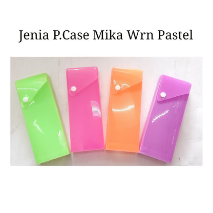 Pekanbaru Kotak Pensil Plastik Kancing/Resleting Jenia