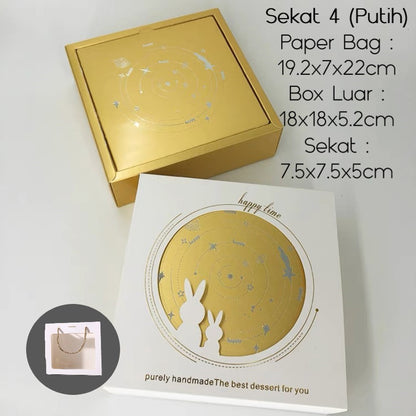 Pekanbaru Mooncake Hampers Box / Kotak Hampers Kue Bulan Set Warna Warni