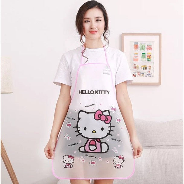HR-Celemek Apron Masak Dapur Anti Tahan Air Waterproof Jumbo Transparan Import