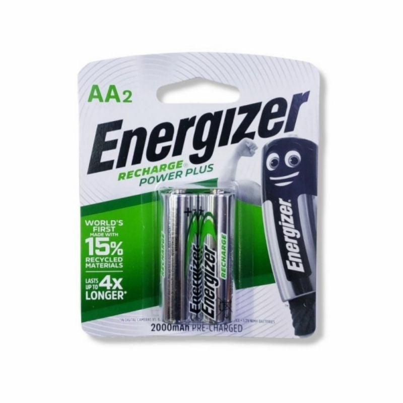 Pekanbaru Energizer Recharge Baterai Aa / A2 2000Mah (Isi 2Bh) / Baterai Energizer Isi Ulang