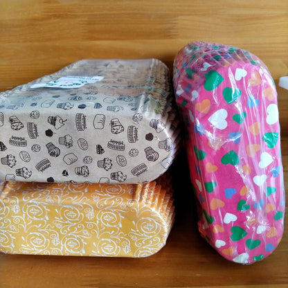 Pekanbaru Paper Cup For Bread / Kertas Alas Roti Bulat / Oval Motif Anti Lengket