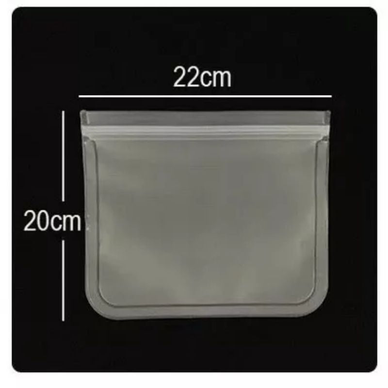Pekanbaru Plastik Kulkas Penyimpanan Tebal Ziplock Buram Reusable Silicone