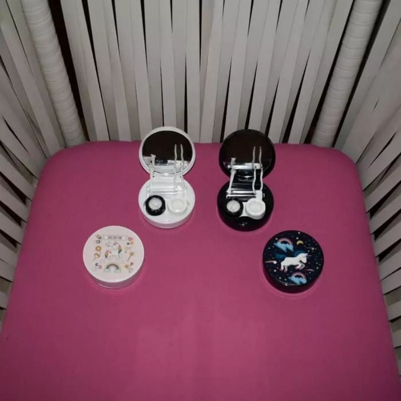 Pekanbaru Travelkit Tempat Softlens Bulat 2 In 1