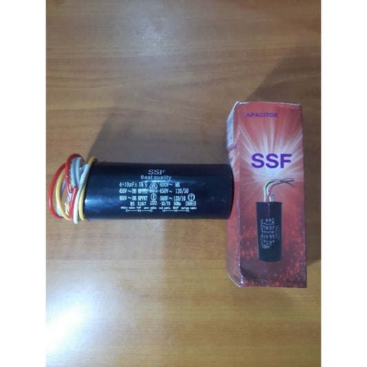 Pekanbaru Kapasitor 10Uf + 4Uf Ssf / Capasitor 10Uf+4Uf / Kapasitor 10Uf Dan 4Uf 450V