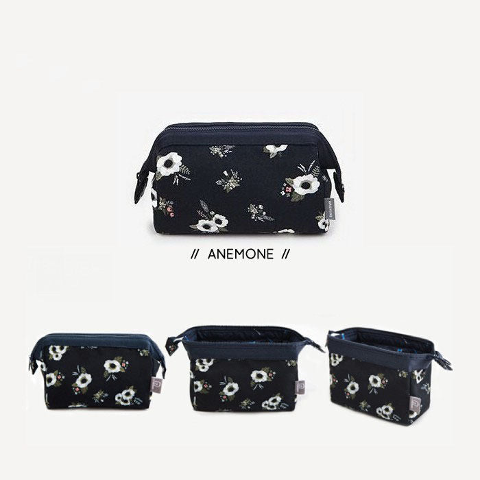 HR-POUCH KAIN] Tas Pouch Kosmetik / Tas Makeup Anti Air Waterproof Kapasitas Besar Murah