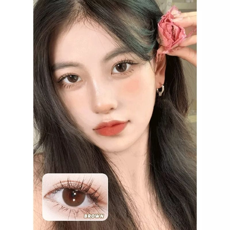 Pekanbaru Softlens B1075-1 Natural Kode Minus Sepasang Lensa