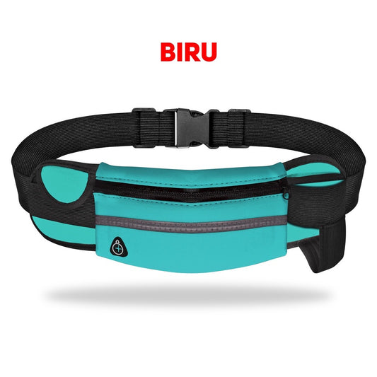 Pekanbaru HR- Tas Ikat Pinggang Lari Water Proof 1 Kantung / Go Belt / Running Belt / Tas Sepeda / Outdoor