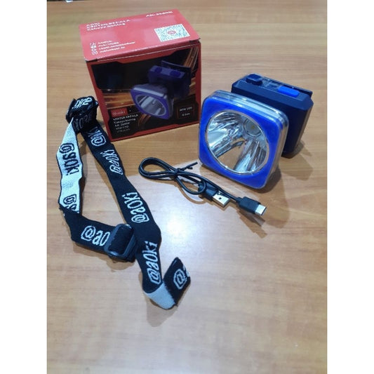 Pekanbaru Senter Kepala Led Aoki Ak 3690K Cahaya Kuning / Headlamp