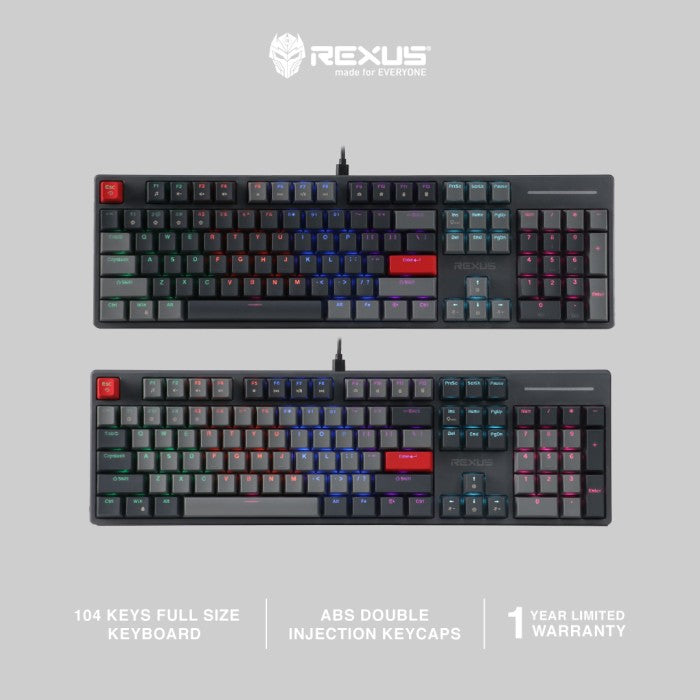 Pekanbaru Gaming Keyboard Mechanical Rexus Heroic Rx-Kx5