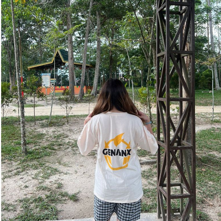 [littlecrab] Kaos Oversize Bebek Genanx Kantong Tas Kaus Gambar 3d Waistbag Ducky Baju Serbaguna Motif Unik Tshirt With Bag