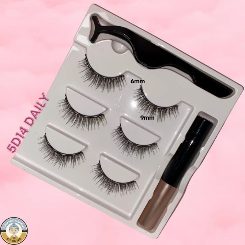 Pekanbaru Eyelash Magnetic 1 Set Lengkap Bulu Mata Magnet 3 Psg