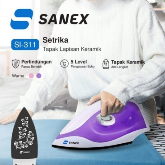 Pekanbaru Setrika Sanex Si-311 Tapak Keramik / Setrika Listrik Sanex Si 311