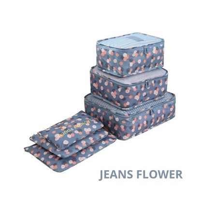 Pekanbaru Travel 6 In 1 Bag Set Storage Organizer Koper / Tas