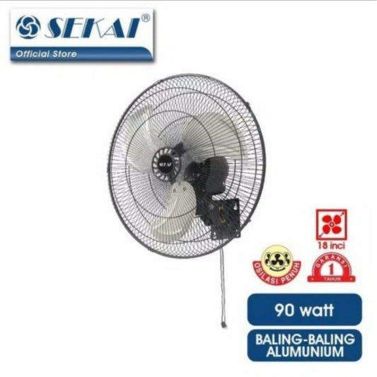 Pekanbaru Kipas Angin Sekai Hwn 1858 Po / Kipas Angin Dinding Sekai Hwn-1858 Po 18 Inch