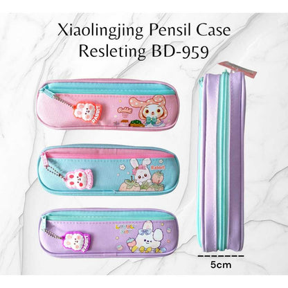 Pekanbaru Tempatpensil Anak Xiolingjing /Pensil Case Resleting Mika