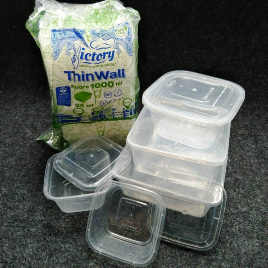 Pekanbaru Victory Thinwall Square Berbagai Ukuran Per Pack