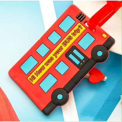Pekanbaru Name Tag Koper Gantungan Koper Motif Lucu Bahan Silikon Luggage Tag Cartoon Id