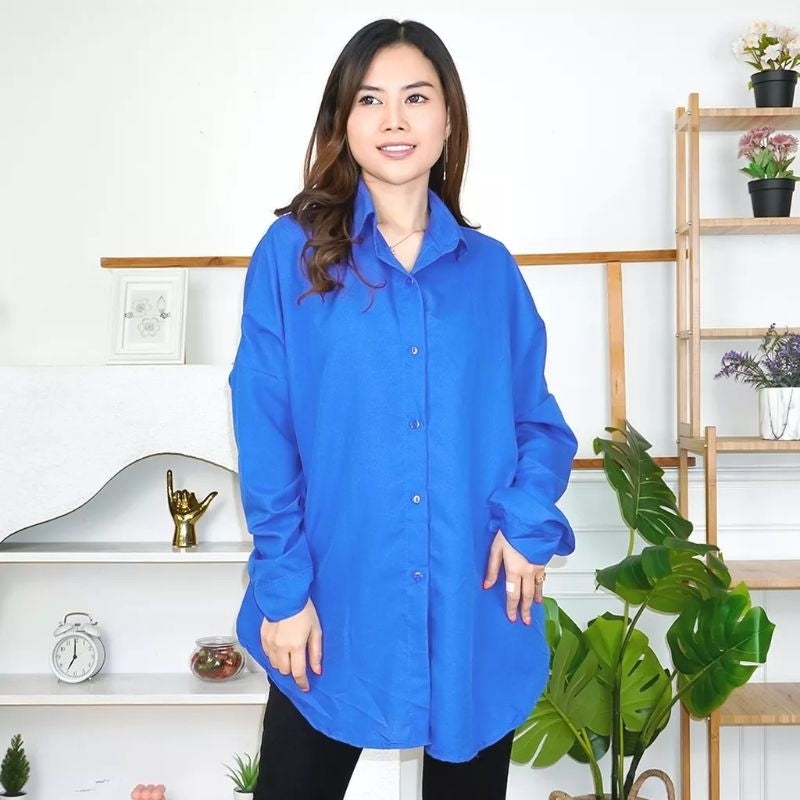 Pekanbaru Ec - Dexy Loose Oversize Shirt /Kemeja/Blouse