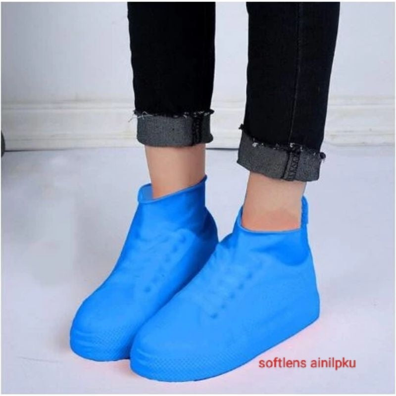 Pekanbaru Cover Sepatu Anti Air Bahan Karet Silikon Latex / Sarung