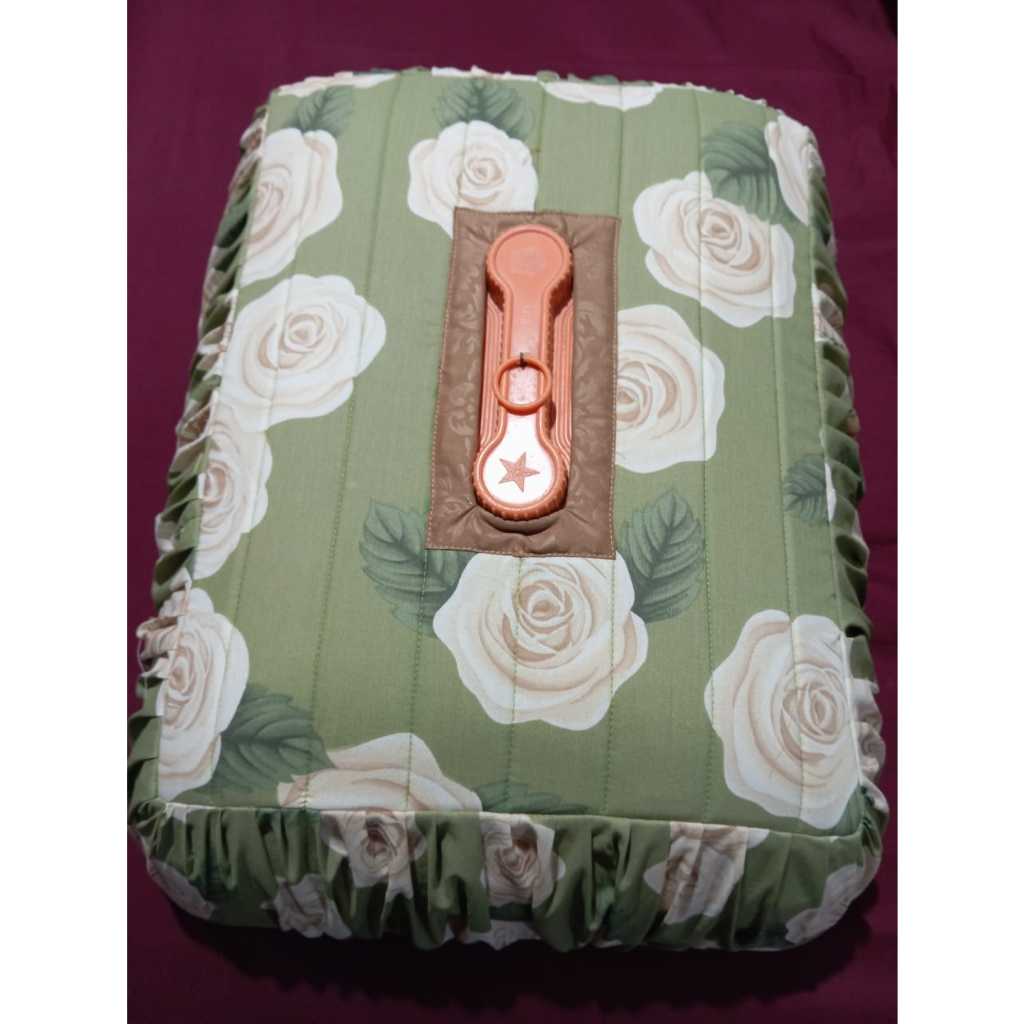 Sarung Tudung Saji Petak Homemade Rimpel dan non Rimpel/Biasa UK 47*62 cm