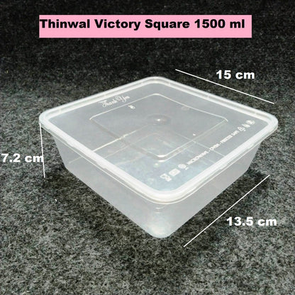 Pekanbaru Victory Thinwall Square Berbagai Ukuran Per Pack
