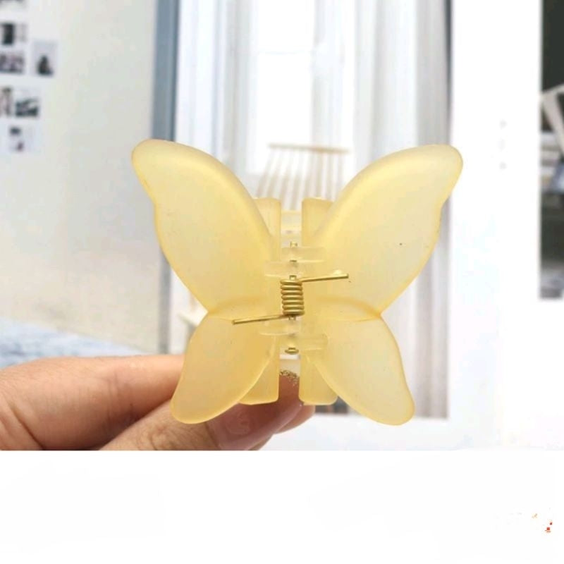 Pekanbaru Jedai Rambut Motif Kupu Kupu Warna / Jepitan Rambut Butterfly