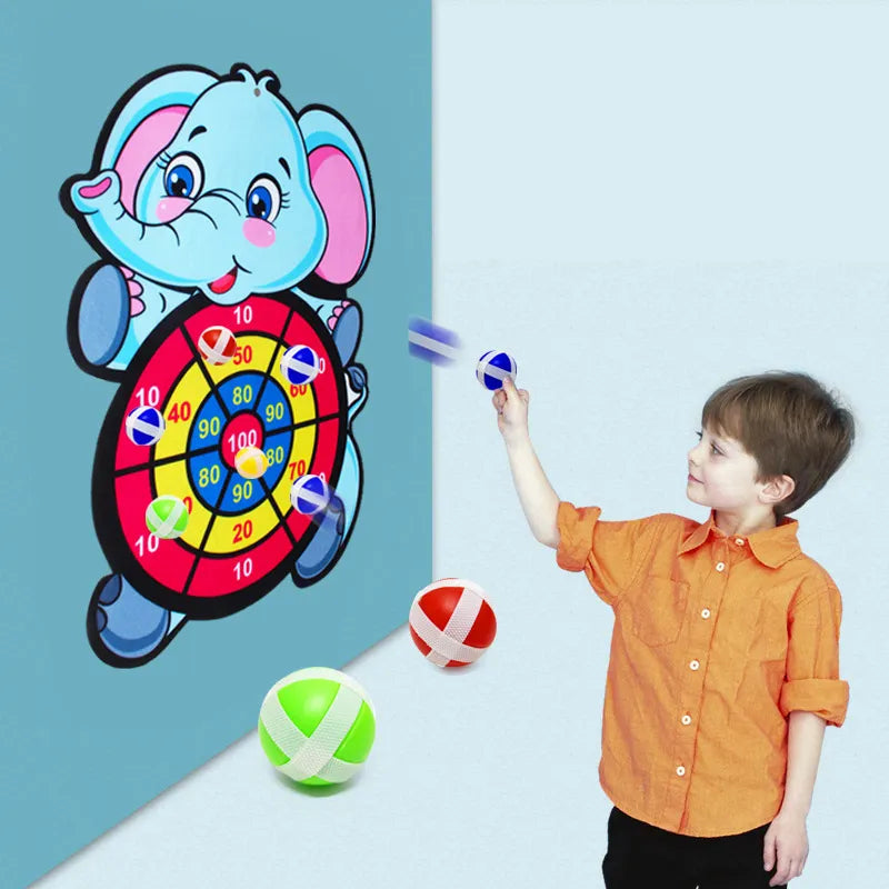 Mainan PAPAN DART BOARD BALL/Papan dart lempar bola lengket/target lempar/Mainan tempel/Dart Bola