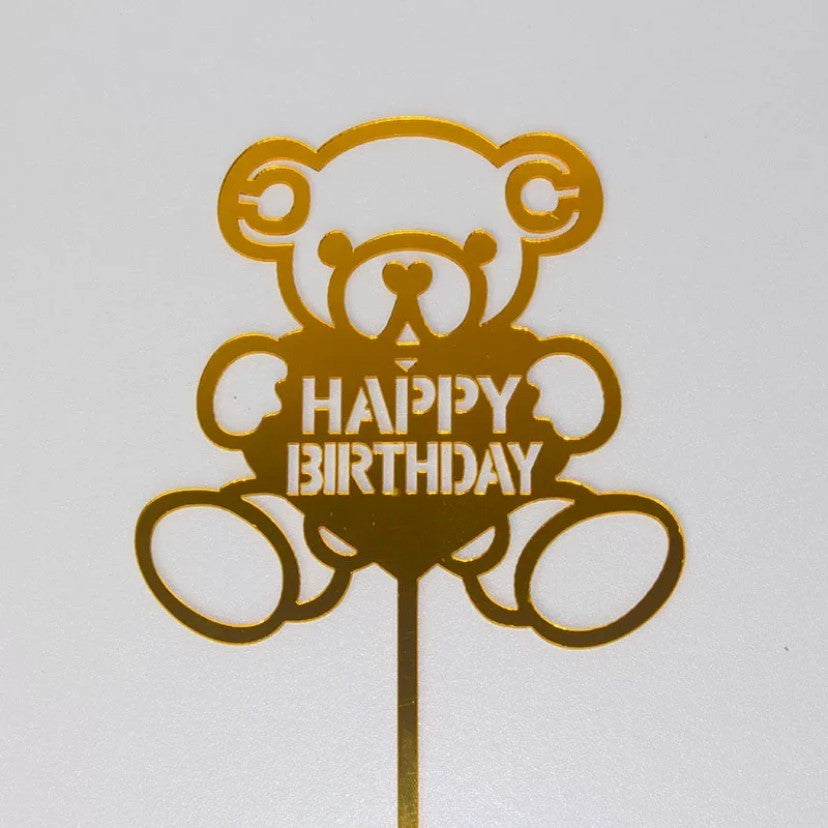 Pekanbaru Cake Topper Akrilik Happy Birthday / Mother'S Day / Father'S Day Ukuran Besar (Instan Only)