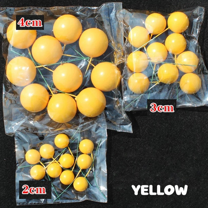 Pekanbaru Topper / Hiasan Kue Bentuk Bulat Warna Warni Per Pack