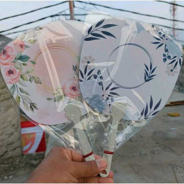 Souvenir Pernikahan Kipas Bunga Shabby