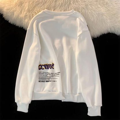 [littlecrab] Sweater Oversize Genanx Sling Bag Kantong Tas Lengan Panjang Sweatshirt Gambar 3d Waistbag Baju Outer Serbaguna Motif Swag Unisex Genanx Sweater With Bag