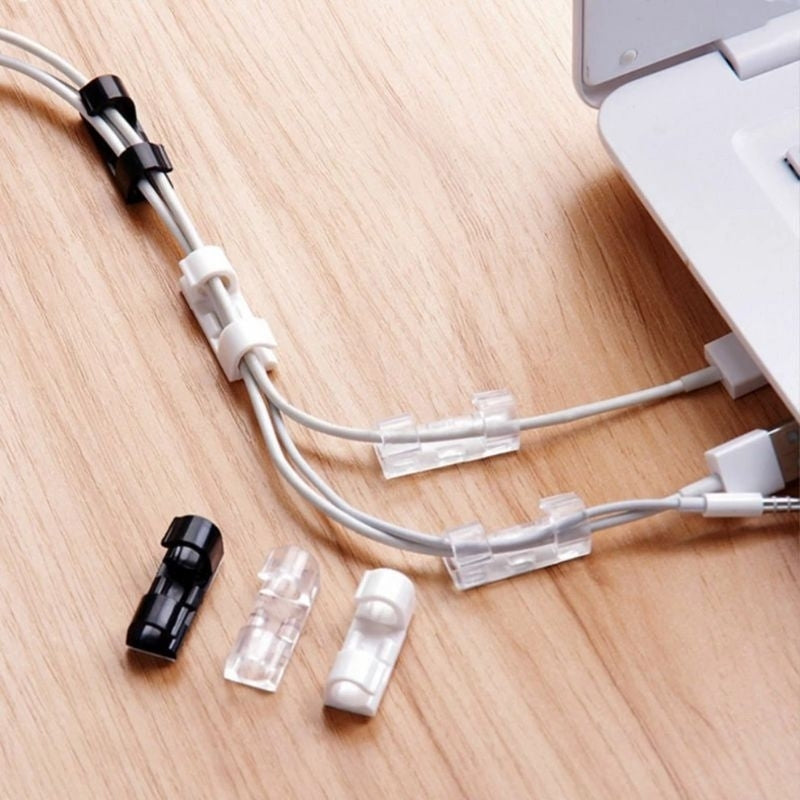 Pekanbaru Klip Kabel Organizer 20Pcs Cable Clip Per Pack Pengikat Perapih Kabel
