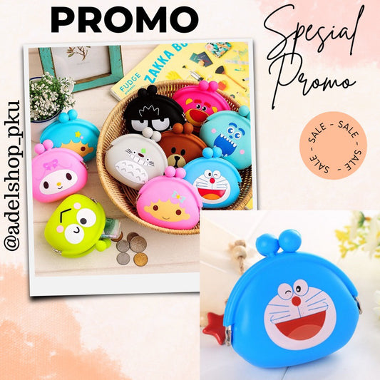 Pekanbaru Dompet Koin karakter lucu jelly silicone silikon Coin Dompet receh