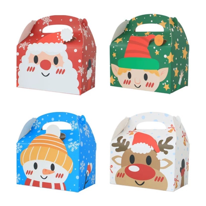 Pekanbaru Christmas Hampers Box / Kotak Hampers Natal Gable Warna Warni