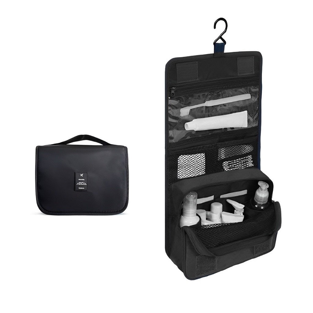 HR- TAS KOSMETIK MANDI GANTUNG Travel Bag Storage Make Up TAS KOSMETIK MANDI GANTUNG Tas Penyimpanan Kosmetik Perlengkapan Mandi Pouch Makeup Wanita Serbaguna Traveling Original Bahan Tebal