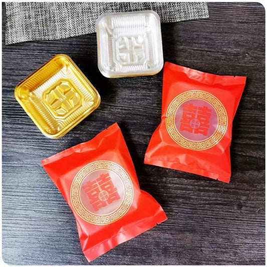 Pekanbaru Plastik Cookies For Wedding / Nikahan / Double Happiness Per Pack