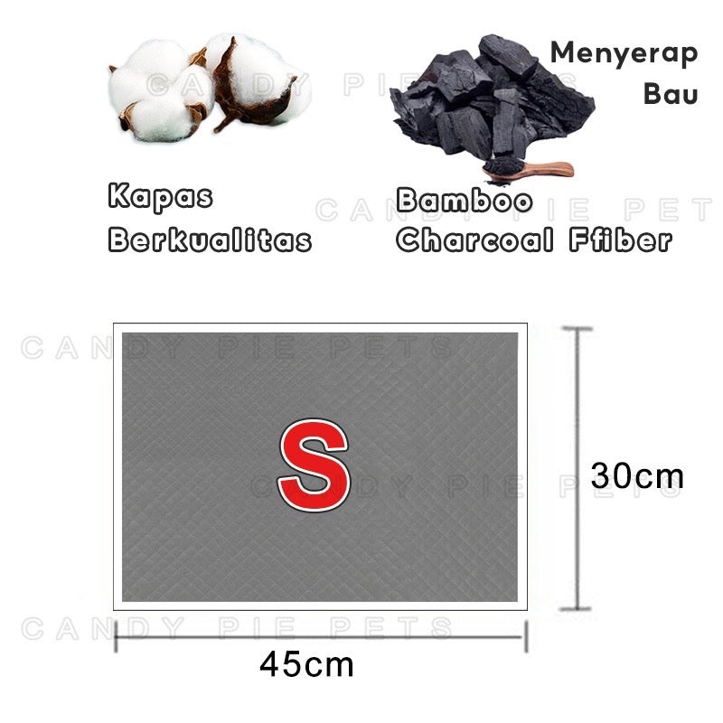 ￼HR-Pad Pipis Kucing Anjing Popok Sekali Pakai Alas Pipis Pee Poop alas kucing melahirkan Underpad