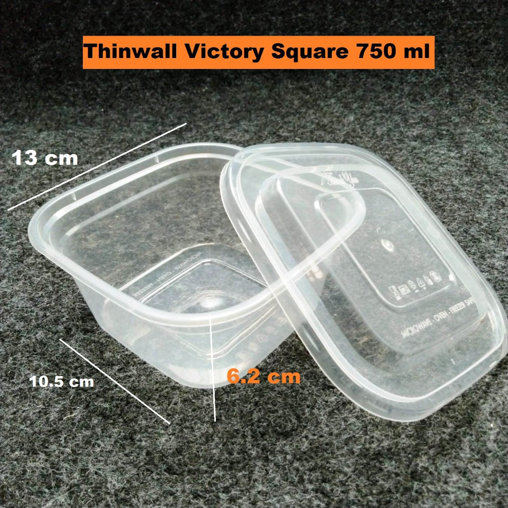 Pekanbaru Victory Thinwall Square Berbagai Ukuran Per Pack