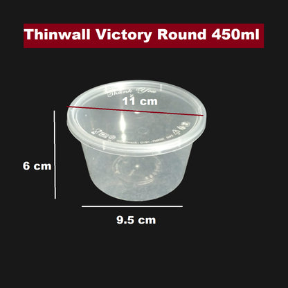 Pekanbaru Victory Thinwall Round & Bowl Per Pack