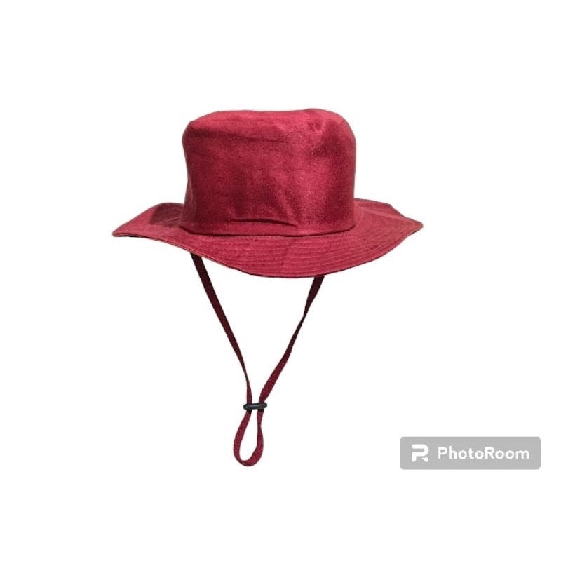 HR-Topi Rimba Gunung Tactical Hiking Outdoor Pria Wanita Dewasa Bahan Drill Anti Panas UV Topi Gunung