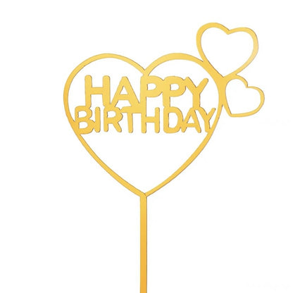 Pekanbaru Cake Topper Akrilik Happy Birthday / Mother'S Day / Father'S Day Ukuran Besar (Instan Only)